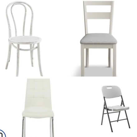 Photo of White Chairs - folding or dinning (Shirley, Croydon, CR0) #1
