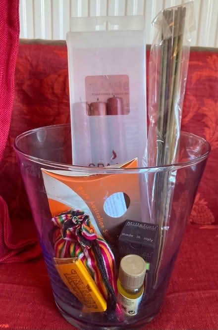 Photo of free Essential oils incense sticks used candles in glass vase (Honor Oak SE23) #2