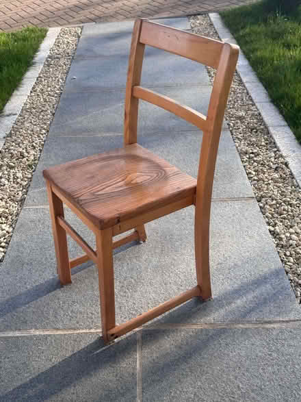 Photo of free child's real heavy wooden chair (Hoddesdon EN11) #1
