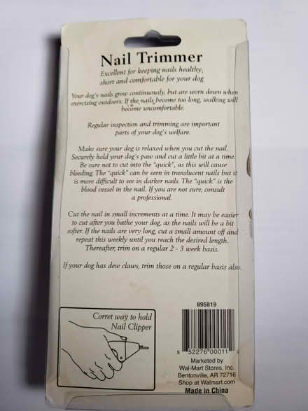 Photo of free Pet nail trimmer (Raritan Township/Ringoes) #2