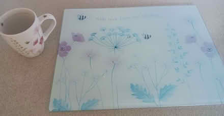 Photo of free Glass worktop protector & matching mug - take one or both (Westbury Fields BS9) #3