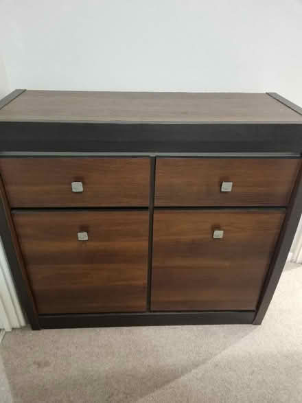 Photo of free Slimline Dark Wood & Oak Storage Unit (Canning Town E16) #1