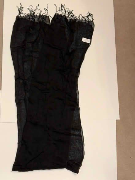 Photo of free Sheer black scarf (Yonge & Mulock) #3