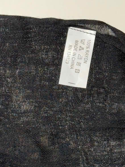 Photo of free Sheer black scarf (Yonge & Mulock) #2