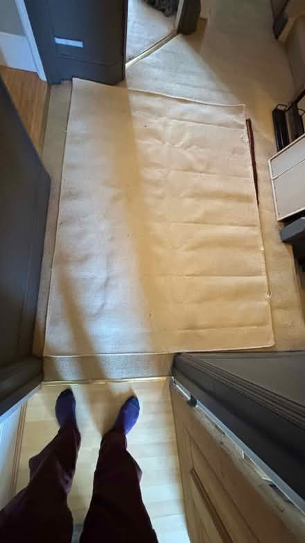 Photo of free Ikea cream 100% cotton flat rug (Palmers Green N14) #1