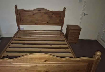 Photo of free King size bed frame (Chellaston DE73) #1