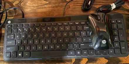 Photo of free HP wired keyboard and mouse (Belmont, MA) #1