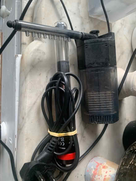 Photo of free Aquarium heater and filter (Fairfield Park) #1