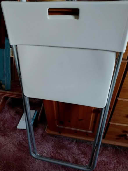 Photo of free White folding chair (Rowner PO13) #1