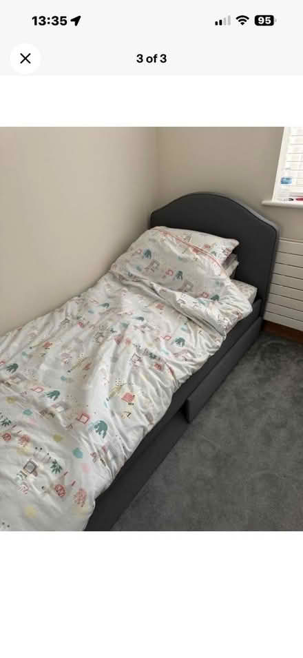 Photo of free 2 single grey beds (Cranfield MK43) #2