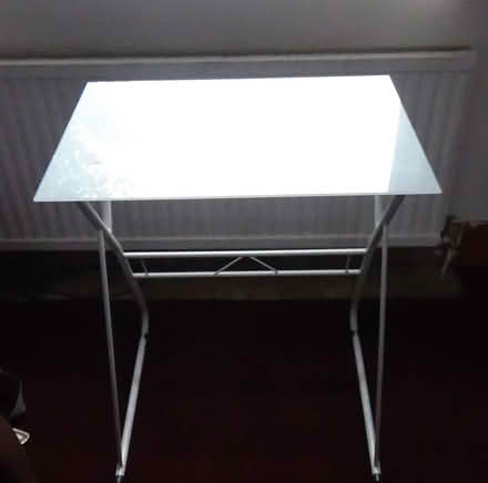 Photo of free Metal White Frosted Side/Table (S8 Lowedges) #3