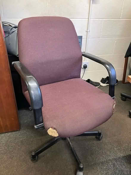 Photo of free Office Chair with wheels (Langwathby CA10) #1