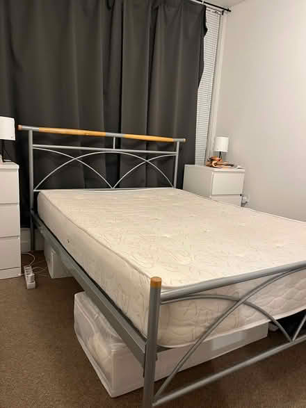 Photo of free Double bed with mattress (Kennington) #1