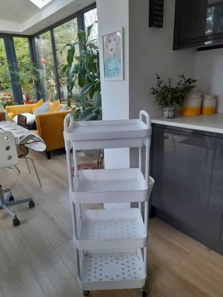 Photo of free White plastic shelve unit (North Petherton TA6) #1