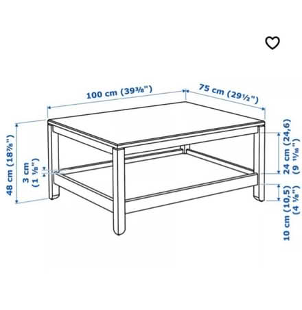 Photo of free Coffee table - Ikea Havsta (Holsworthy) #2
