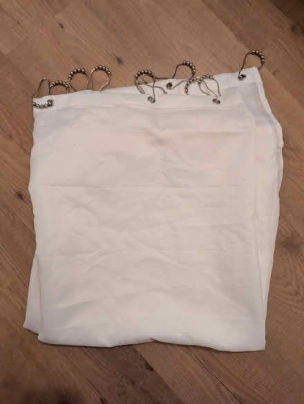 Photo of free John Lewis white shower curtain (Bingfield Park N1) #1