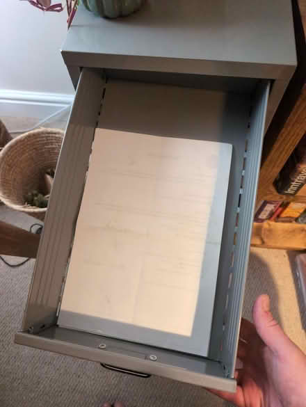 Photo of free Small gray filing cabinet (Duddingston, EH8) #3