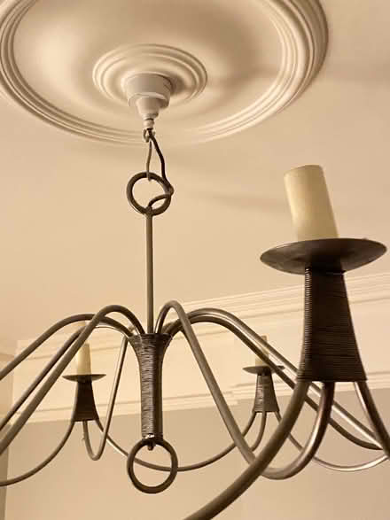Photo of free Metal candelabra ceiling light (Seven Dials BN3) #3
