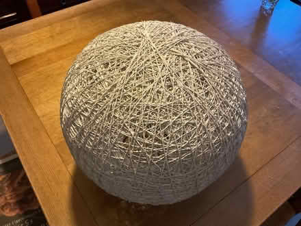 Photo of free White Raffia Ceiling Lamp shade (GU18) #2