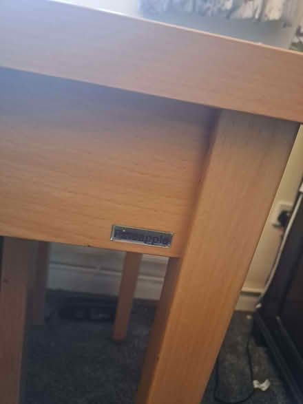 Photo of free Pineapple make table and 2 upholstered chairs (Rayleigh SS6) #3
