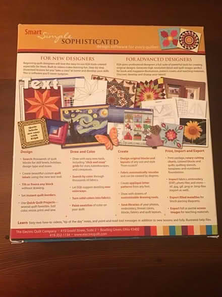 Photo of free Electric Quilt 6 Software (Near Rainbow and Stelling) #2