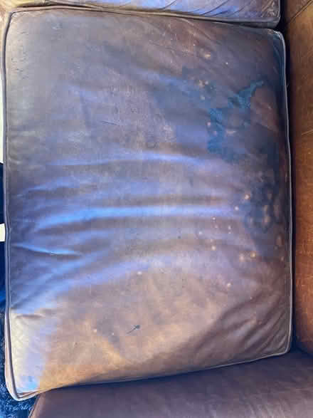 Photo of free Full grain leather couch (West side of Madison) #4