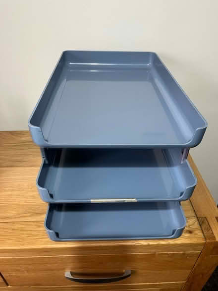 Photo of free Grey desk office filing trays (Hillmorton CV22) #1