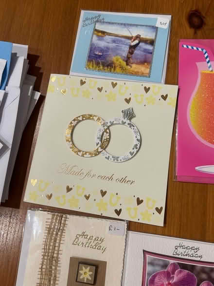 Photo of free 9 assorted cards, 55 assorted envelopes and 1 storage box (Shenley Fields B29) #4