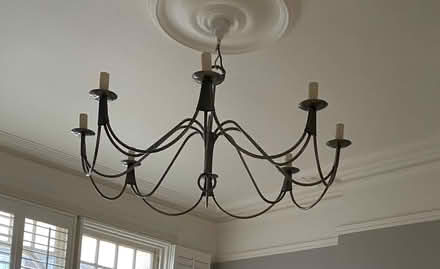 Photo of free Metal candelabra ceiling light (Seven Dials BN3) #1