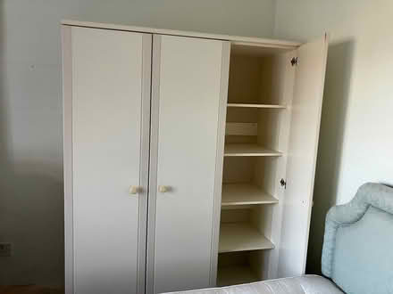 Photo of free Free standing white wardrobe (Rustington BN162EH) #1