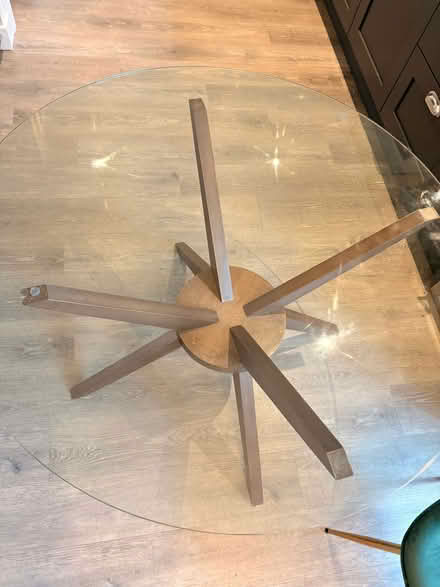 Photo of free Glass dining table (M25 - Prestwich) #4
