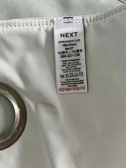 Photo of free Next pale green curtains (Ensleigh) #2