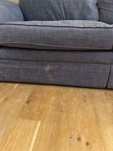 Photo of free blue linen style sofa (Top Amersham HP6) #2