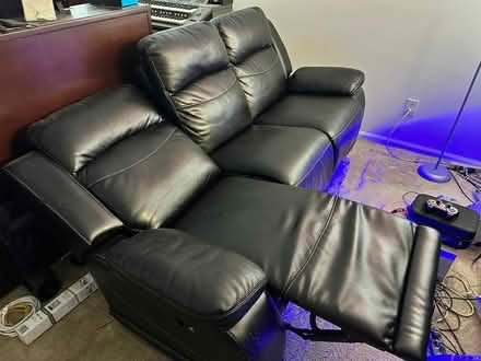 Photo of free Recliner Couch - Black (North East Elkton) #1