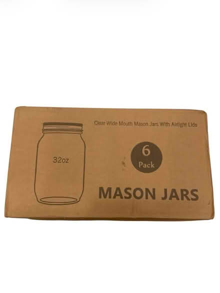 Photo of free Mason Jars (Box of 6) (Brooklyn Storage) #1