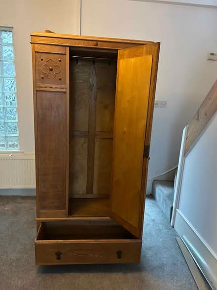 Photo of free Old wooden wardrobe (Brentford) #2