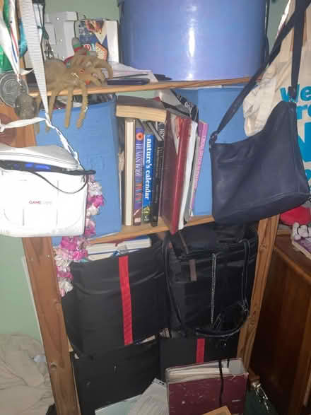 Photo of free Tall wood shelves -pair (CF23 pentwyn) #2