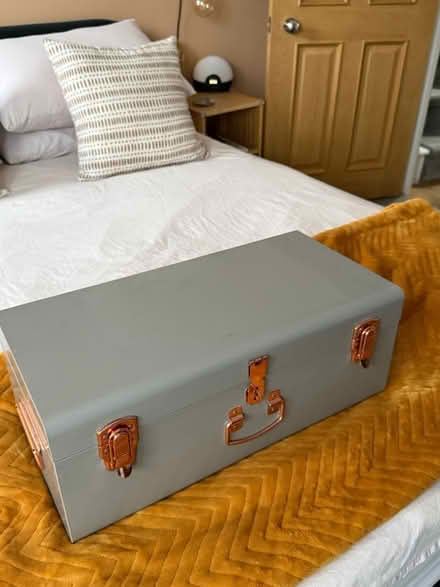 Photo of free Large Wooden / Metal Storage Boxes (Blackhorse Road) #2