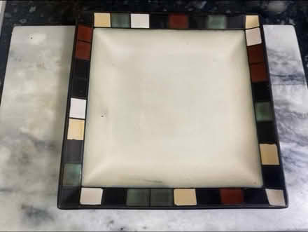 Photo of free Decorative Square Plate (Cheshunt En8) #1