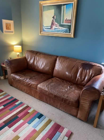 Photo of free Leather sofa (GU9) #2