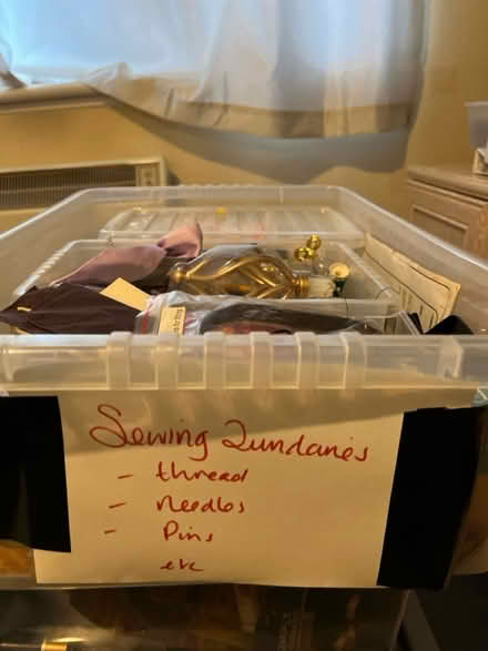 Photo of free Box of assorted sewing accessories (Cumbernauld G67) #1