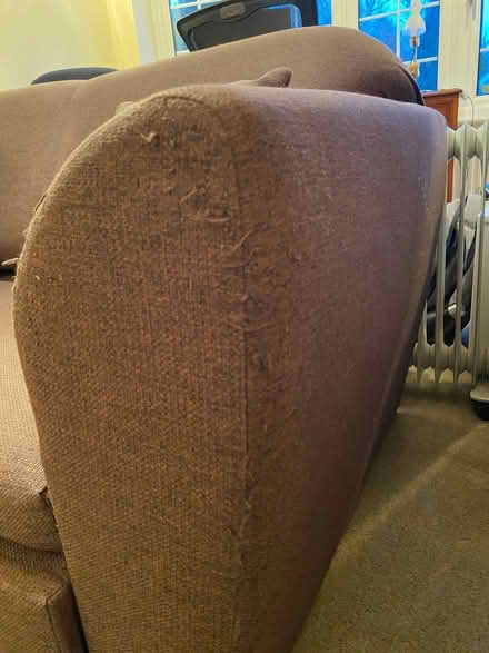 Photo of free Brown 2 seater sofa bed (Ashtead) #4