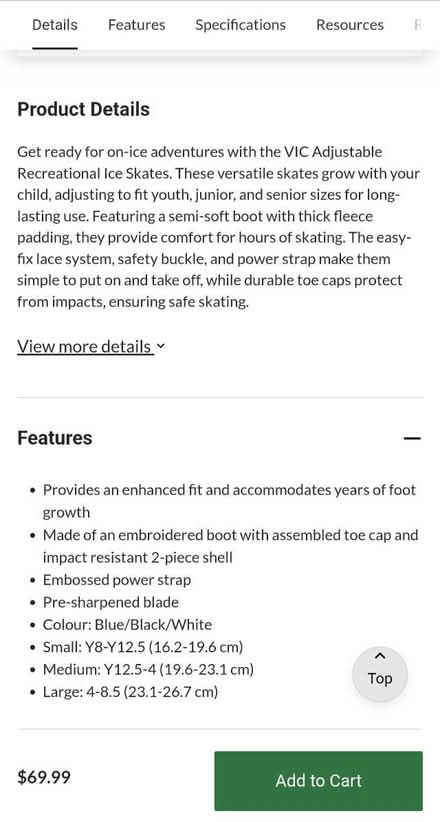 Photo of free Boys Adjustable Hockey Skates (Etobicoke/Mississauga border) #4