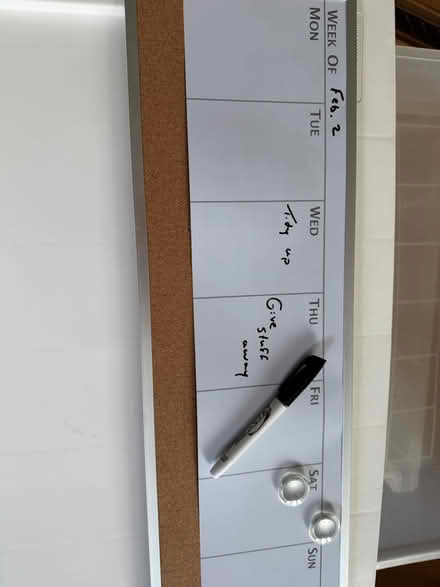 Photo of free Erasable magnetic weekly calendar (Old Barrhaven) #1