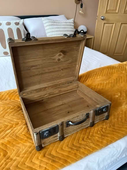 Photo of free Large Wooden / Metal Storage Boxes (Blackhorse Road) #4