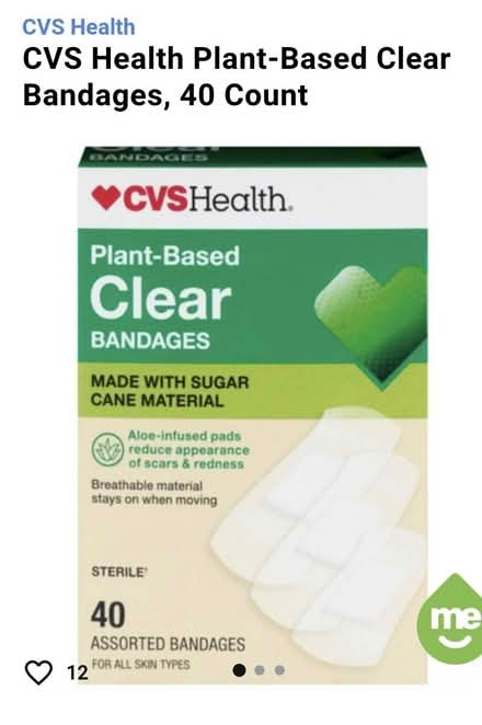 Photo of CVS plant-based clear bandages (Ayer) #1