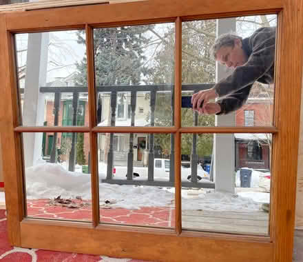 Photo of free Wooden Mirror (Leslieville) #1