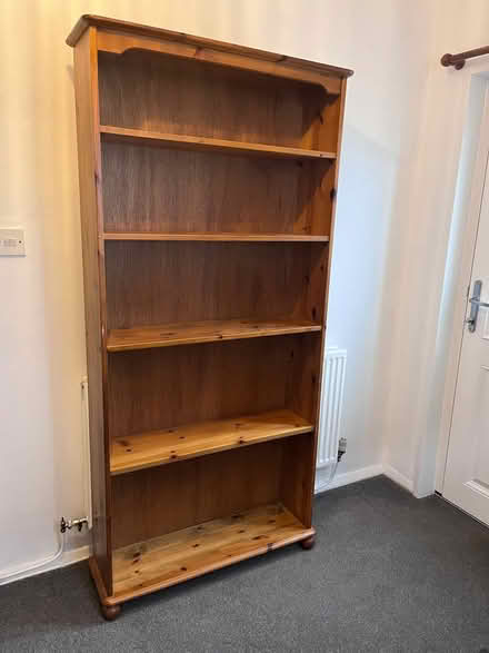 Photo of free Solid pine shelving unit (Buxton Central SK17) #1