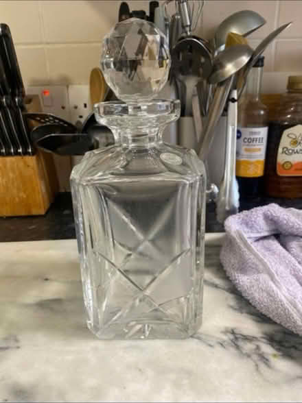 Photo of free Hand Cut Glass Decanter (Cheshunt En8) #1