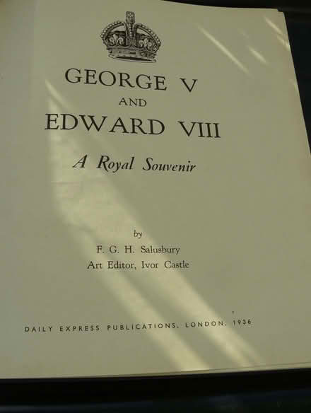 Photo of free 2 Royal coronation books 1937 George V/Edward VIII/George VI (Kempsey WR5) #2
